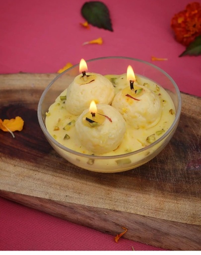 Rasmalai candles
